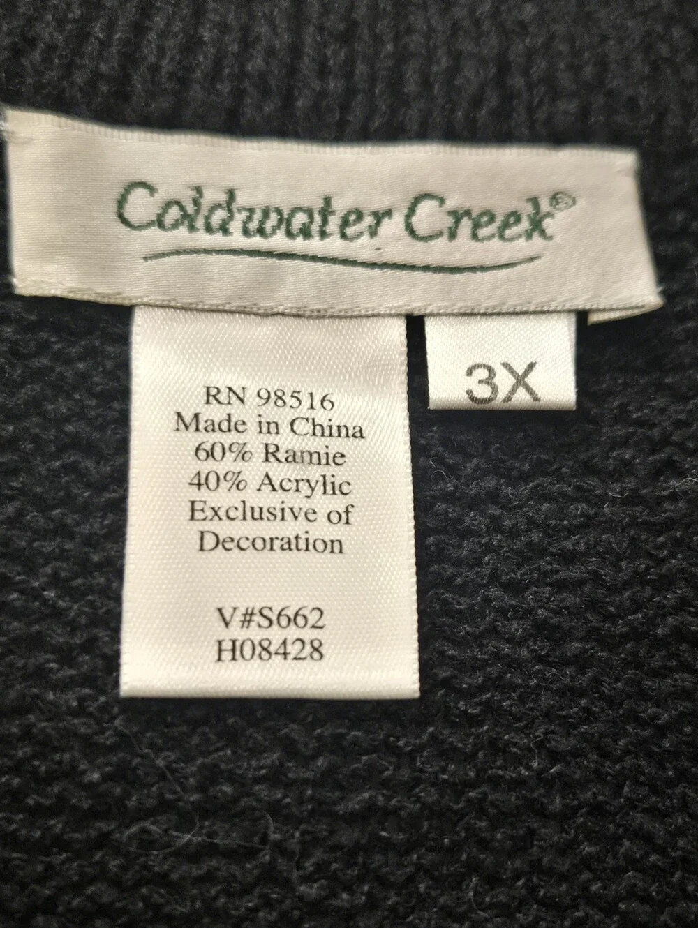 Coldwater Creek Black 